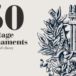 50 Vintage Ornaments