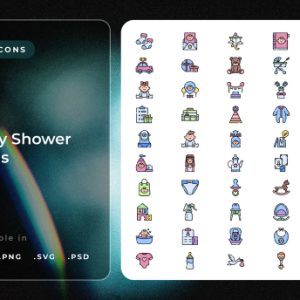 Baby Shower Icons