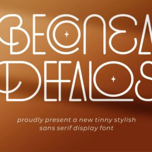 Beconea Defalos - Stylish Sans Serif Font