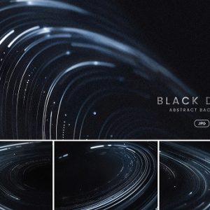 Black Abstract Circular Data Flow Backgrounds