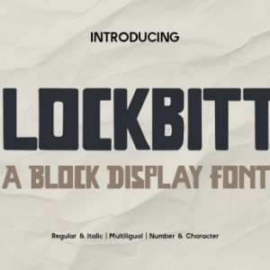Blockbitte Bold Display