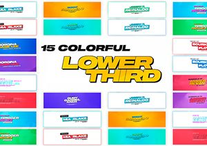 Colorful Lower Thirds