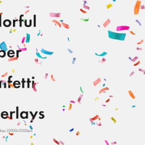 Colorful Paper Confetti Overlays