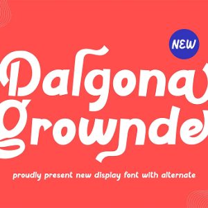 Dalgona Grownde - Unique Sans Serif Font