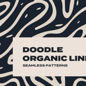 Doodle Organic Line Seamless Patterns