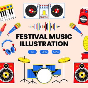 Festival Music Illustration