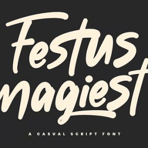 Festus Magiest Casual Script Font