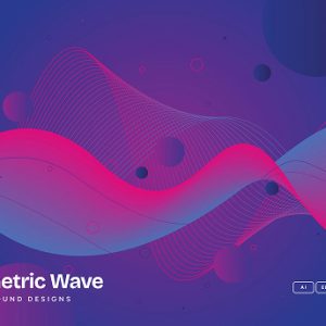 Geometric Wave Background Pack
