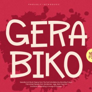 Gerabiko Marker Font