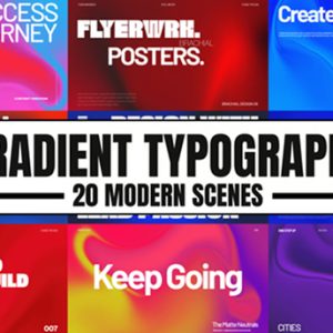 Gradient Typography