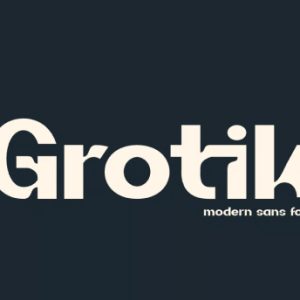 Grotik Modern Sans Font