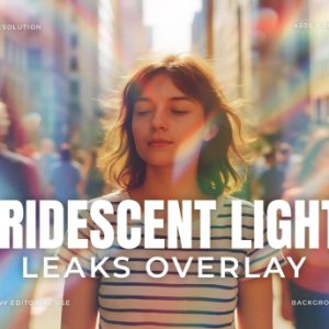 Iridescent Light Leak Overlay