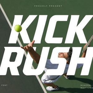Kickrush – A Modern Sport Font