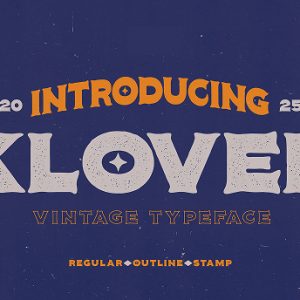 Klover Vintage Typeface