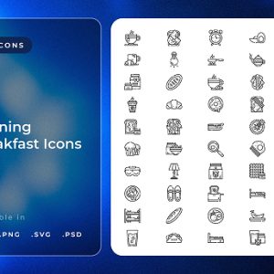 Morning Breakfast Icons