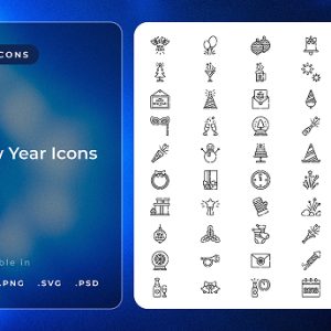 New Year Icons