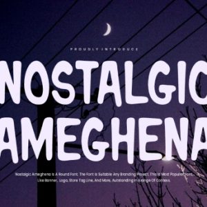 Nostalgic Ameghena Round Font