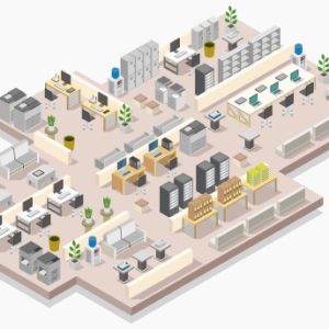 Office Room Isometric