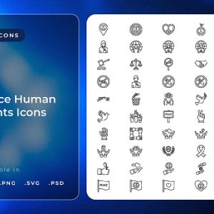 Peace Human Rights Icons