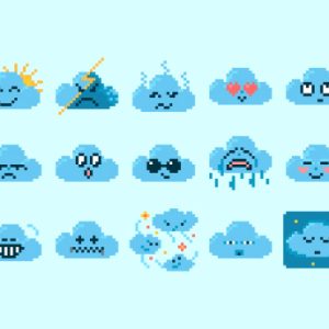 Pixel Cloud Smiles