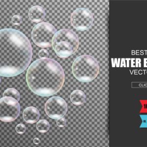 Realistic Soap And Water Bubbles