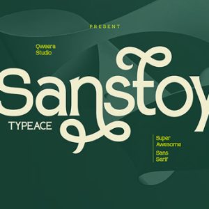 Sanstoy - Modern Logo Font