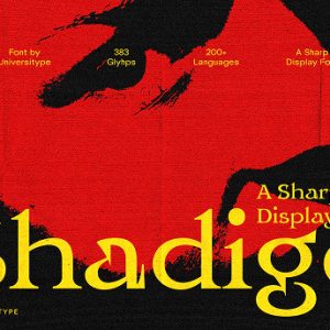 Shadigo - A Sharp Display Font
