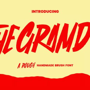 The Gramds Rough Handmade Brush Font