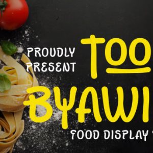 Tooh Byawin - Food Display Font