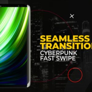 Vertical Cyberpunk Fast Swipe Transitions