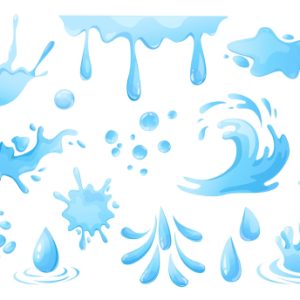 Water Drops and Splashes Set